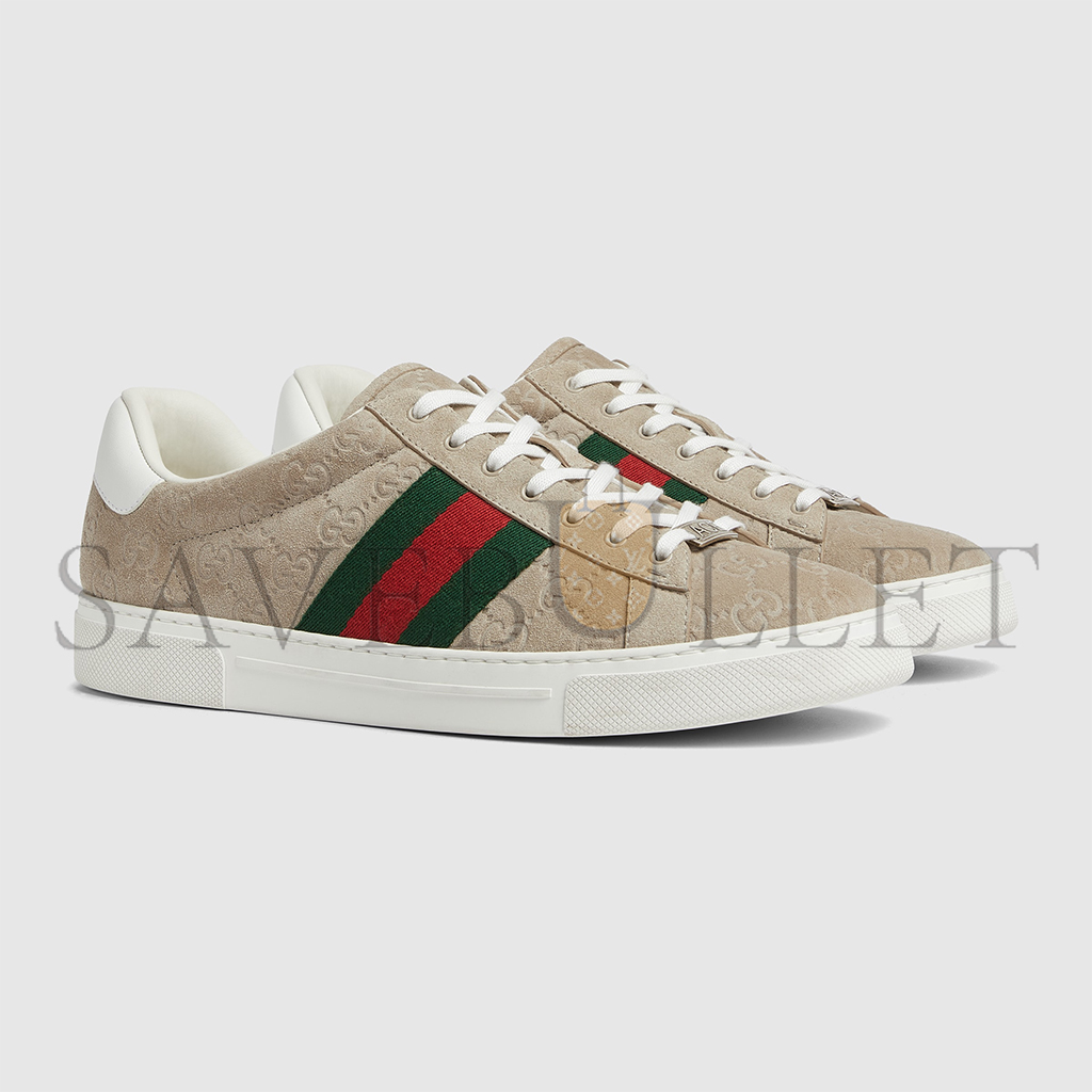 GUCCI MEN'S ACE SNEAKER WITH WEB 798652AADV99566